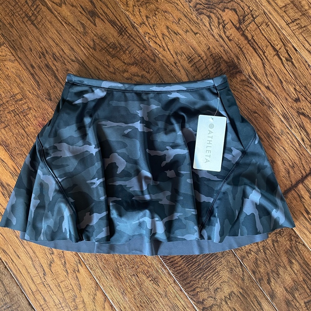 Athleta Black Camo Match Point Skort